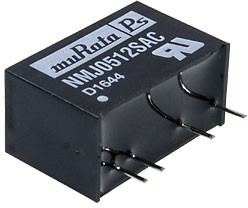 NMJ0512SAC, DC/DC преобразователь на плату 1Вт 5-12В SIP 5.2кВ NMJ0512SAC, DC/DC преобразователь на плату 1Вт 5-12В SIP 5.2кВ
