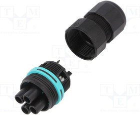 THB.387.B3A, Разъем: питания AC, зажим под винт, "мама", TH387, 7-12мм, 450В