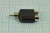 Переходник штекер RCA на два гнезда RCA; №357 штек RCA-гн RCA2\переходник\ чер\\пл\Ni\\