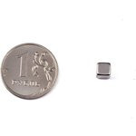 Неодимовый магнит прямоугольник 4х4х4 мм, N35