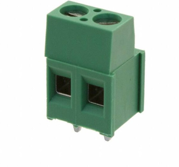 282841-2, Клеммная колодка типа провод к плате, 5.08 мм, 2 вывод(-ов), 30 AWG, 12 AWG, 3 мм2, Винт