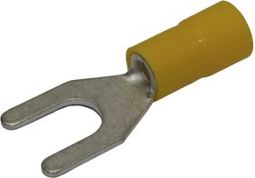 Вилочный изолированный наконечник RNE-606 с нейлоновой манжетой Желтый НУ=100шт 6700606