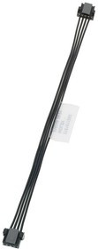 218101-1041, Rectangular Cable Assemblies 2mm SR 4Ckt 100mm Blk Cbl Assy Micro-Lock Plus