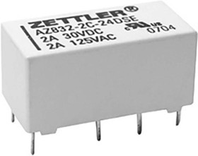 AZ832-2C-12DEA, Реле электромагнитное, DPDT 5A Uобмотки 12V NO 720R