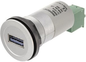 09454521979, USB Connectors har-port USB charger 5V/1,5A silver