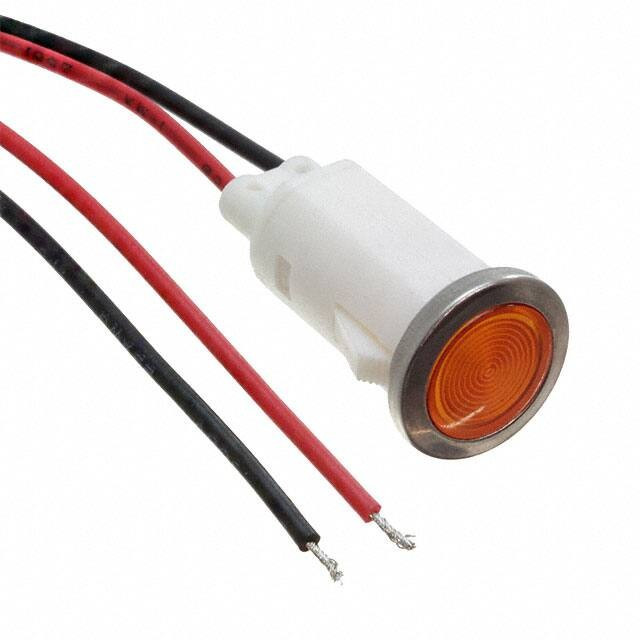 FL1P-12QW-2-Y24V, LED Panel Mount Indicators LED YEL 12MM SNAP 24VAC/DC FL1P-12QW-2-Y24V, LED Panel Mount Indicators LED YEL 12MM SNAP 24VAC/DC