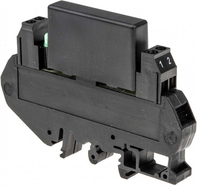 DRA1-MCXE240D5, DRA1-MCX Series Solid State Interface Relay, 32 V dc Control, 5 A rms Load, DIN Rail Mount