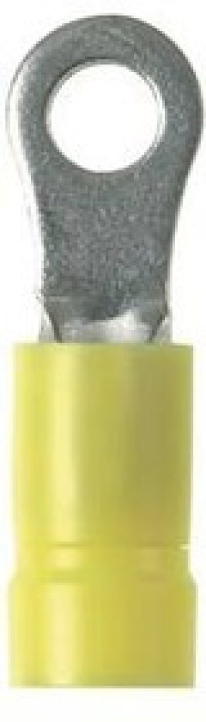 PV12-10HDR-D, TERMINAL, RING TONGUE, #10, 12AWG, YEL
