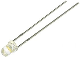 LL-304WC4B-W6-3PD, LED; 3mm; white warm; 8000mcd; 30°; Front: convex; 2.8?3.8V