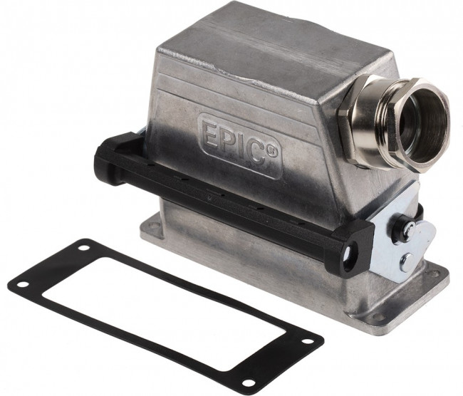 70365100, H-B Heavy Duty Power Connector Hood, 16 Contacts, PG21 Thread