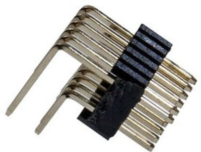 L-KLS1-207D-12-R, вилка штыревая 2х6 угл.