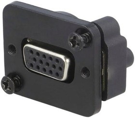 CP30229BM, Переходник: разъём D-Sub, черный, Корп: стандарт XLR, 19x24мм