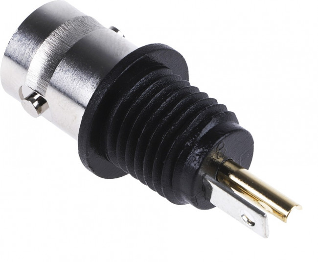 J01001D0043, 50 Straight Panel Mount, BNC Connector Bulkhead Fitting, jack