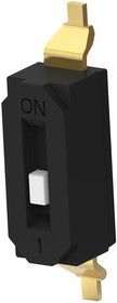 EDS01SGRSTR04Q, DIP / SIP переключатель, с углублением, 1 схем(-а), Ползунок, SMD (Поверхностный Монтаж), SPST