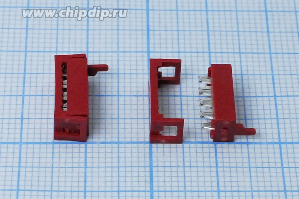 Разъем (Micro Match) MM- 8M вилка, шаг P1.27, контакты 8P, на кабель/на шлейф, MM- 8M