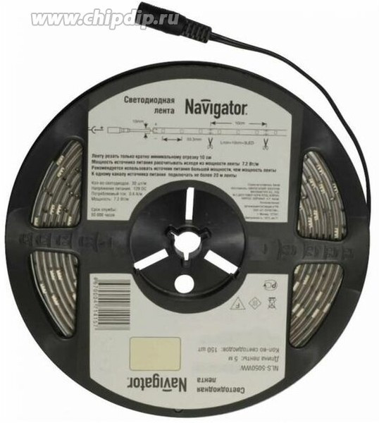 LED-лента 5050 WW/ 60 чипов /5м /12V, (бухта)