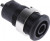 49.7049-21, Black Female Banana Socket, 4 mm Connector, Solder Termination, 24A, 1000V, Nickel Plating
