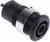 49.7049-21, Black Female Banana Socket, 4 mm Connector, Solder Termination, 24A, 1000V, Nickel Plating