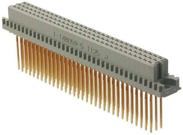 1-148059-5, Разъем DIN 41612, Eurocard Type C, 96 контакт(-ов), Гнездо, 2.54 мм, 3 ряда, a + b + c