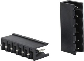 Разъём KLR2GV-THT-5.08-06P 6P/8A/300V/5.08mm/Чёрный (НУ=50шт)