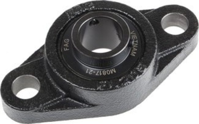 2 Hole Flange Bearing Unit, UCFL205-J7, 25mm ID