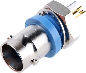 J01001B0043, 50 Straight Panel Mount, BNC Connector Bulkhead Fitting, jack
