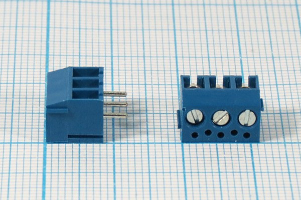 Клеммник наборный, 3 контакта, шаг 3.81мм, на плату, 340-031-12; №2695 клеммн наборный \\3P3,81 \плат\\ 340-031-12