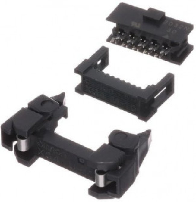 XG4M-1030-U, Conn IDC Connector SKT 10 POS 2.54mm IDT RA Cable Mount