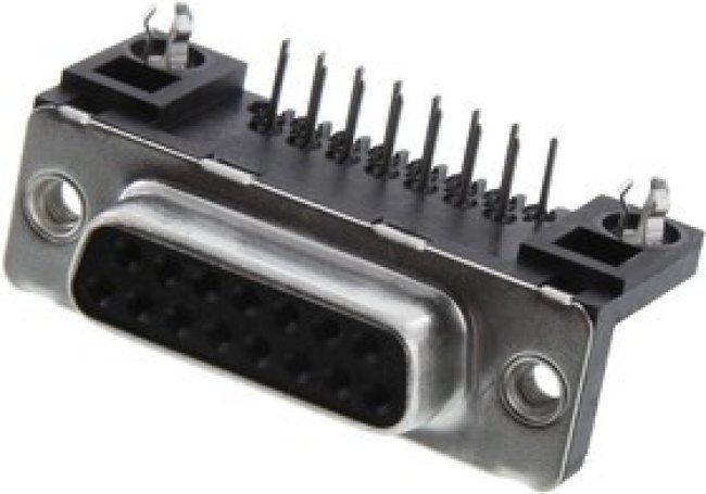 D15S13F6GL00LF, D SUB CONN, RCPT, DA, 15POS, SOLDER