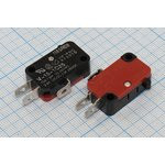 Микропереключатель, размер 29x10 x16, 16А, переключение ON-(ON), размер концевика H18.5, MSW-01A