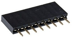 PBS-8, гнездо на плату шаг 2.54мм 1x8 прям. (L-KLS1-208-1-08-S) PBS-8, гнездо на плату шаг 2.54мм 1x8 прям. (L-KLS1-208-1-08-S)