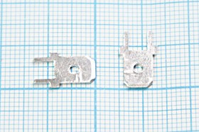 Клемма штекер 6,3x0,8, 2P5,0 латунь луженая, платунь, QDJZ610-6.3; №10246Z клемма штек 6,3x0,8\\2P5,0 лат луж\плат\QDJZ610-6.3\