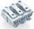 294-4003, Соединитель: монтажный, Кол-во полюс: 3, 0,5-2,5мм2, 500В, 24А