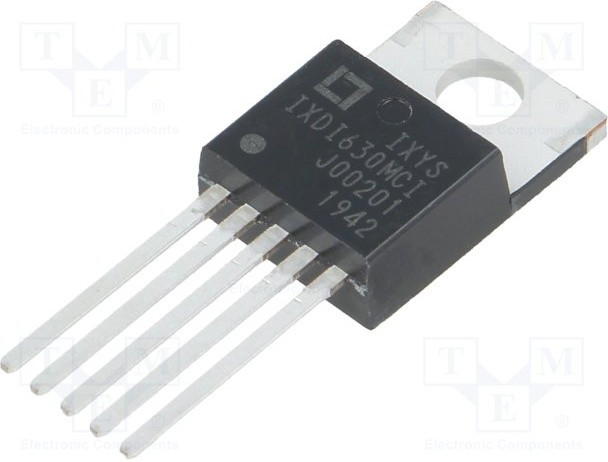 IXDI630MCI, IC: driver; low-side,gate driver; TO220-5; -30?30A; Ch: 1; 12.5?35V IXDI630MCI, IC: driver; low-side,gate driver; TO220-5; -30?30A; Ch: 1; 12.5?35V