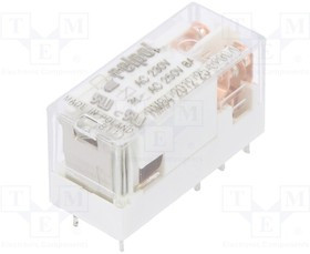 RM84201225523001, Реле электромагнитное, DPDT, Uобмотки 230ВAC, 8A/250ВAC, 8A/24ВDC, прозрачный корпус
