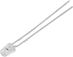 HLMP-K155, Светодиод, Красный, Сквозное Отверстие, T-1 (3mm), 1 мА, 1.6 В, 637 нм