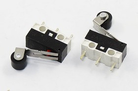 Микропереключатель , размер 13x 6 x 7, 1А, переключение ON-(OFF), размер концевика L12, KW10-Z4P