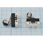 Микропереключатель , размер 13x 6 x 7, 1А, переключение ON-(OFF), размер концевика L12, KW10-Z4P