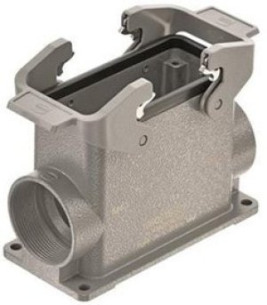 19300160273, Surface Mount Housing 90° 16B Shell Size Powder Die Cast Aluminum Double Lock Han® 19300160273, Surface Mount Housing 90° 16B Shell Size Powder Die Cast Aluminum Double Lock Han®