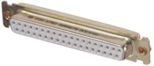 DCE37SV, D-Sub Standard Connectors DSUB 37 F PCB STR CLIN G ZINC