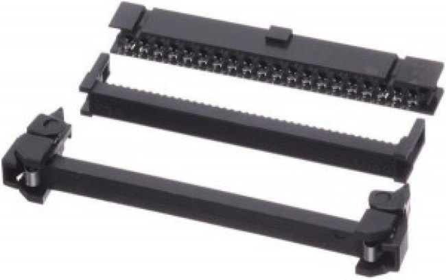 XG4M-4030-U, Conn IDC Connector SKT 40 POS 2.54mm IDT RA Cable Mount