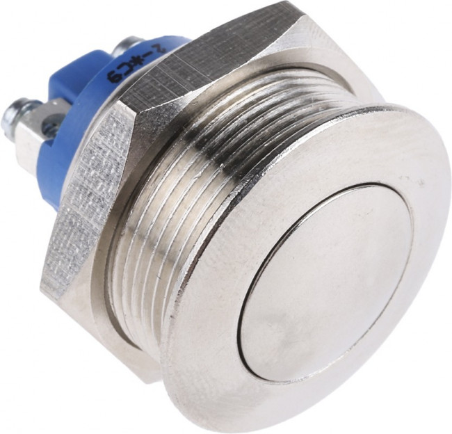 AV021003C900, Push Button Switch, Momentary, Panel Mount, 22.2mm Cutout, SPST, 24/48V dc