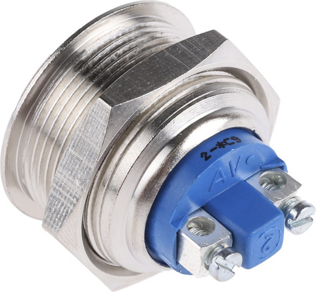 AV021003C900, Push Button Switch, Momentary, Panel Mount, 22.2mm Cutout, SPST, 24/48V dc