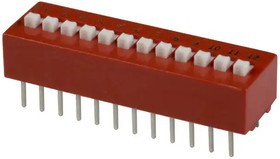78B12ST, DIP Switches / SIP Switches DIP Switch SPST 12 Pos Tape Seal