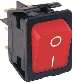 C6053ALBG3-1197W, Rocker Switches DPST Rocker Sw. Lit 230V Green w/legend