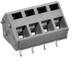 PCB terminal, 3 pole, pitch 5 mm, AWG 28-12, 24 A, cage clamp, gray, 236-403