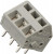 PCB terminal, 3 pole, pitch 5 mm, AWG 28-12, 24 A, cage clamp, gray, 236-403