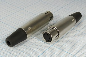 Гнездо микрофонное XLR\4P\каб\MC910-4P; №1685 гн мик XLR\4P\каб\\\MC910-4P