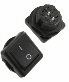 GRB136A05BB2, Rocker Switches On-Off Rocker Black