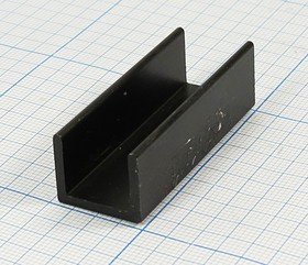 Охладитель (радиатор охлаждения) 50x 18x 15, тип A10, аллюминий, HS203-50, черный